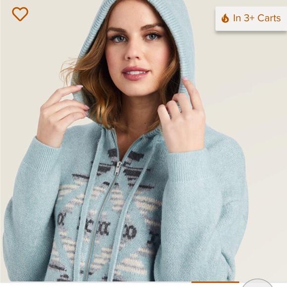 ARIAT Agave Garden Sweater SIZE M - Picture 4 of 5